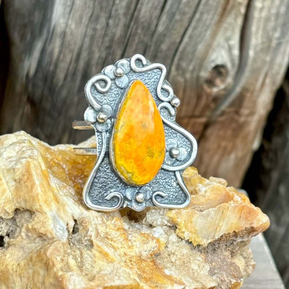 Bumblebee Jasper Ring - image 1